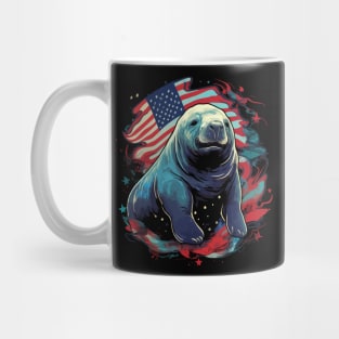 Patriotic Manatee Mug